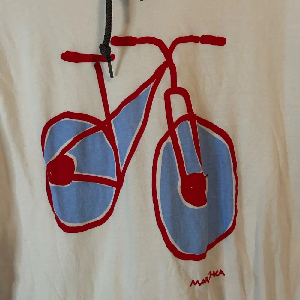 Marushka Mens Bicycle/Cycling Hooded Long Sleeve Shirt- White &‎ Reg - L